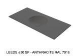 Plan vasque lavabo circulaire ⦰ 30 cm sur mesure Largeur 50 à 201 x P 40 à 51 cm Finition lisse 10 couleurs au choix, Anti bactérien Résine Akrytan® dans la masse Livraison Offerte.